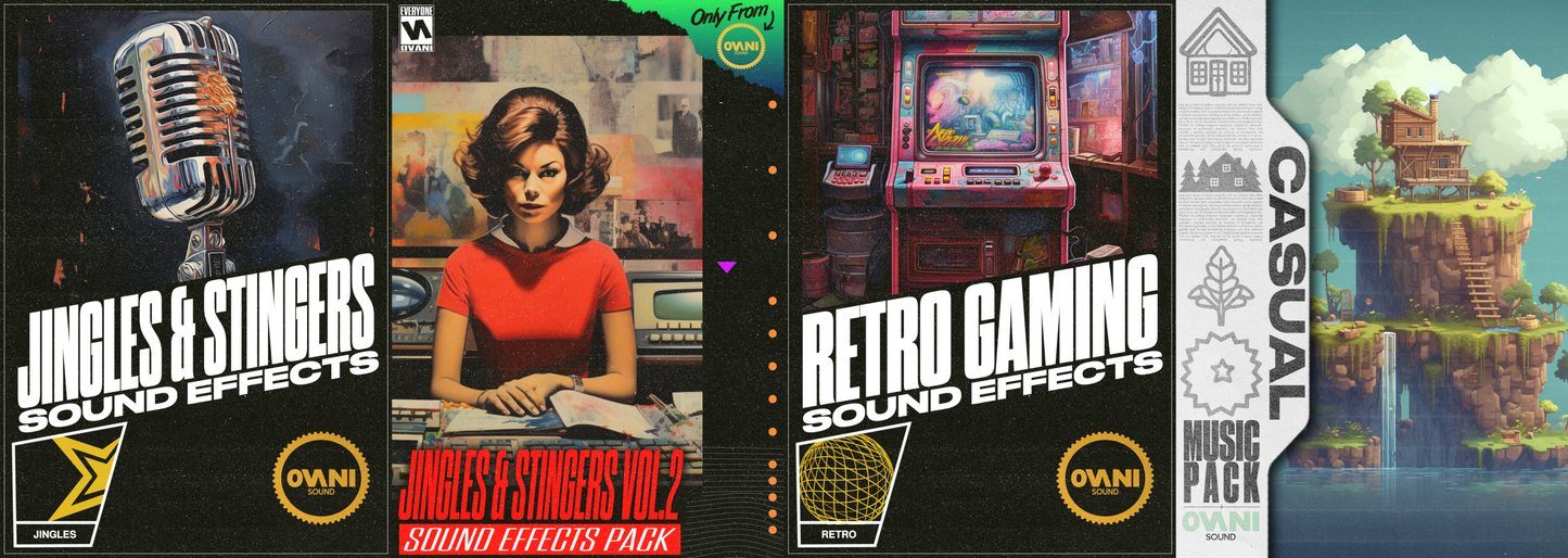 xxx-10/4/2024 Weekly Wav - Intense Load Jingle Weekly WAV, Jingles & Stingers Vol. 1, Jingles & Stingers Vol. 2, Retro Gaming Vol. 1, Casual & Mobile Vol. 1 Sound FX Packs Bundle - Ovani Sound