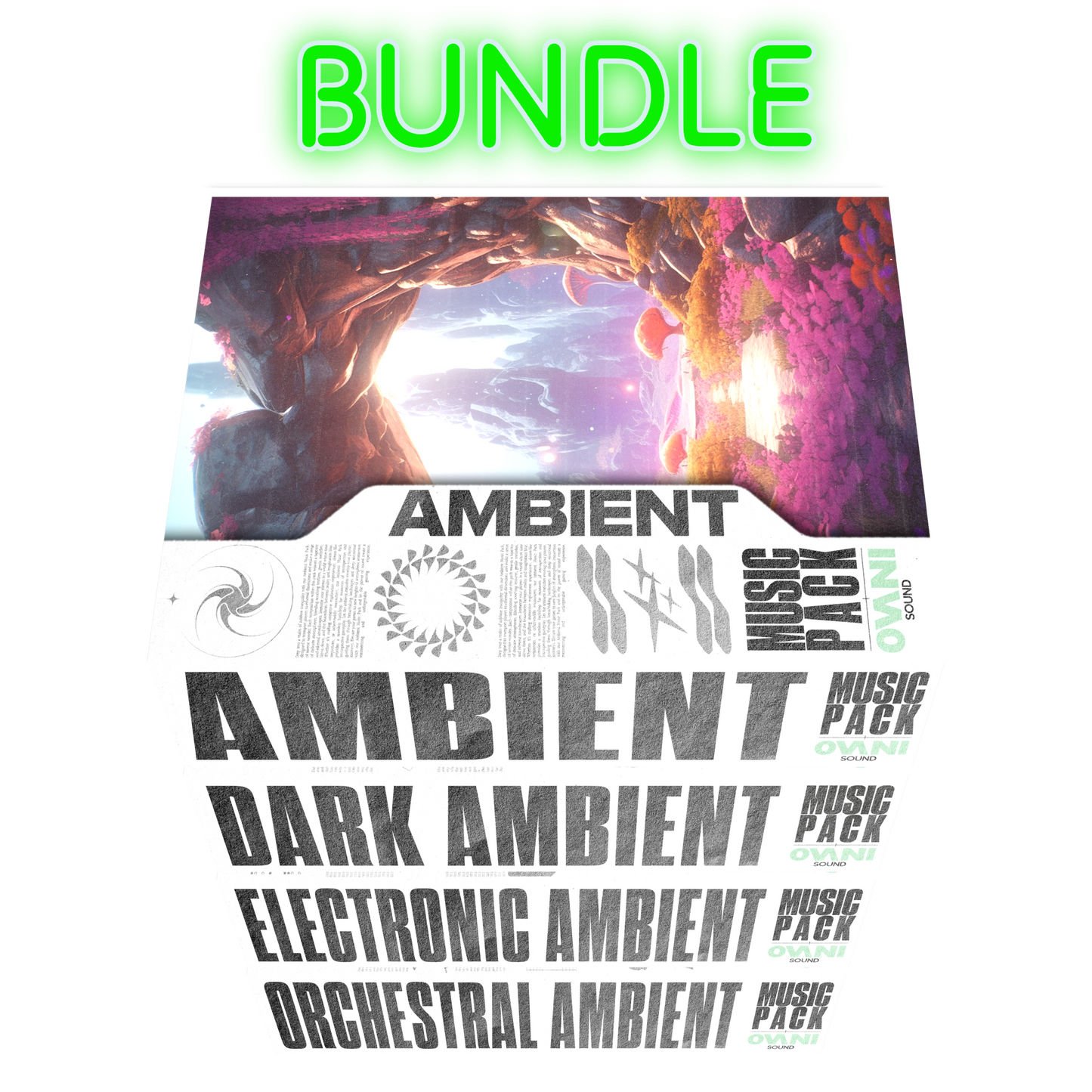 Ambient Background Music Mega Bundle bundle art