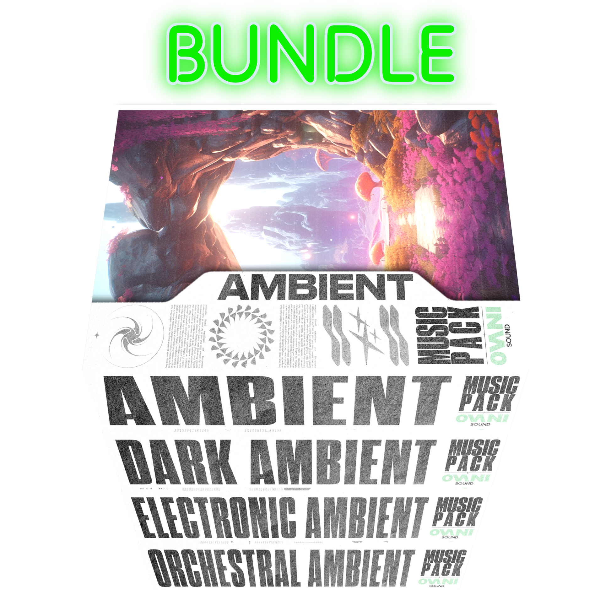 Ambient Background Music Mega Bundle bundle art